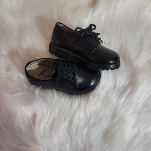 Baby Boy Black Dress Shoes. Size 6